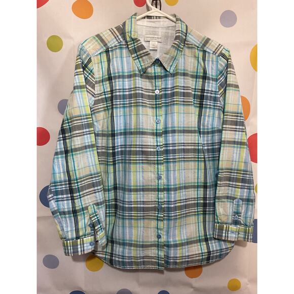 Christopher & Banks PXL Plaid Button Up Shirt - Picture 8 of 12